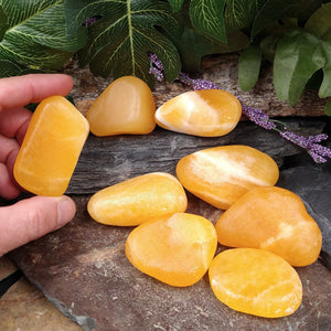 T-CAL Tumbled Orange Calcite